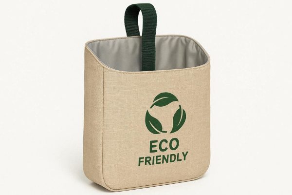 22 Eco Friendly Washable Fabric Car Garbage Bag with Snap Buttons and Waterproof Inner Liner for Sustainable Vehicle Waste Management